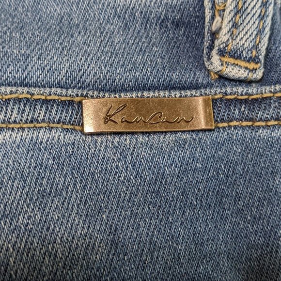 KanCan Meduim Blue Wash Skinny Ankle Distressed Jeans - Size 27 (Juniors 7) - Picture 8 of 12